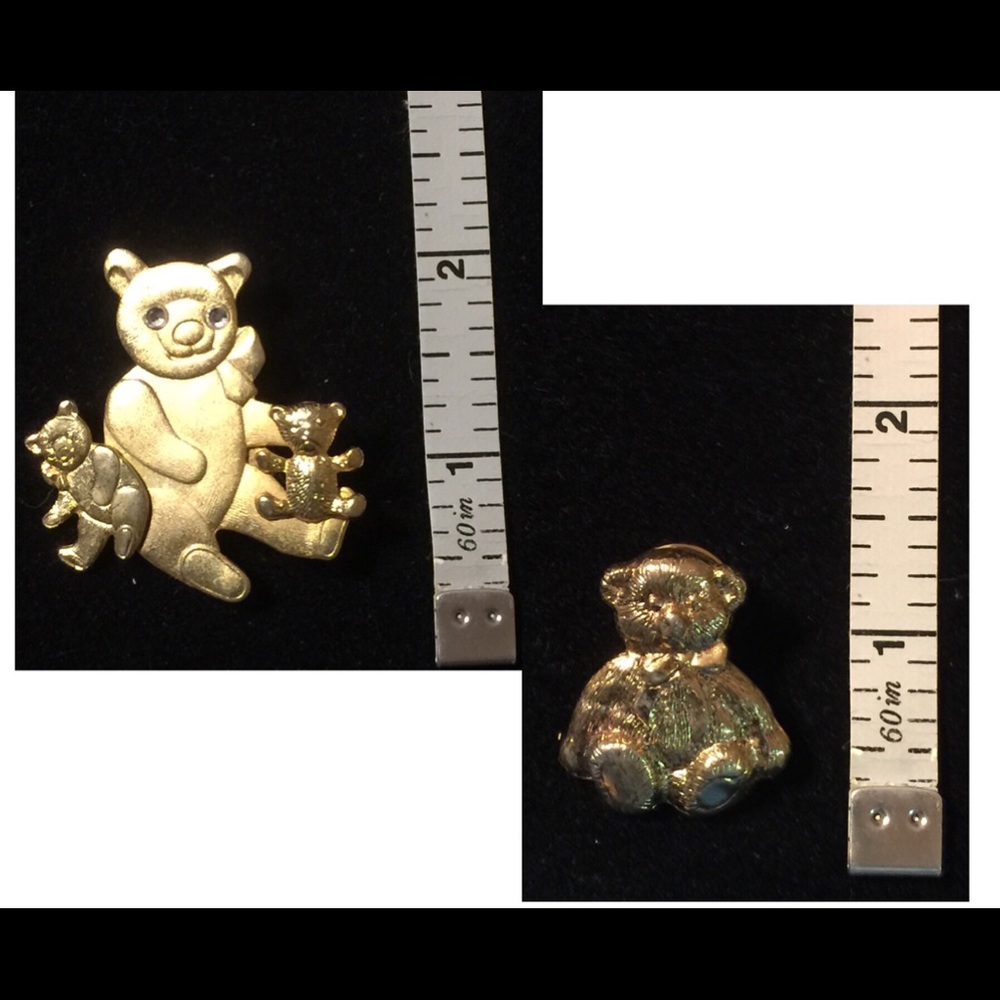 2 Teddy Bear Pins